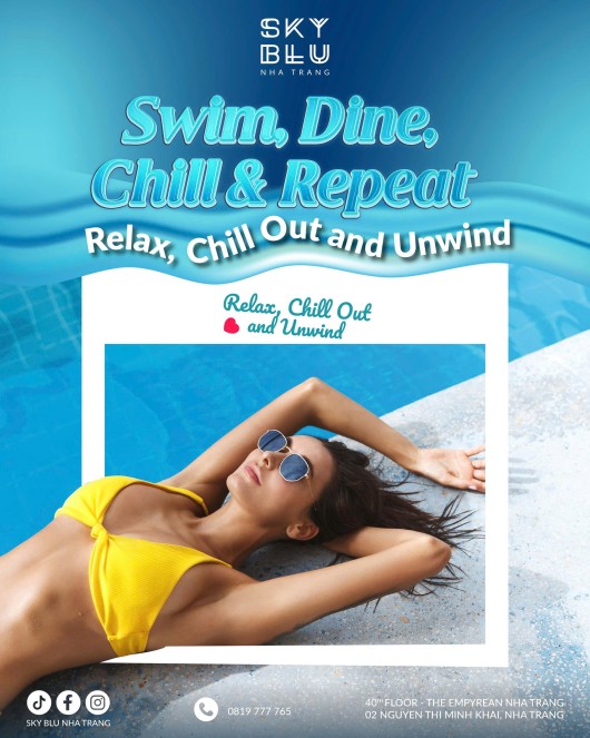 SWIM, DINE, CHILL & REPEAT AT SKY BLU
