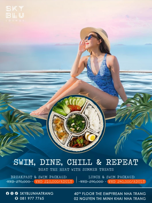 Swim, Dine, Chill & Repeat